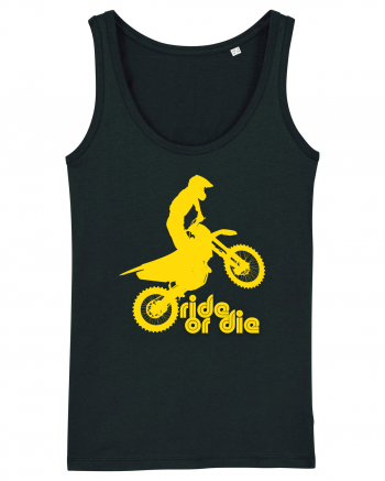 Ride or die - motocross - yellow Black