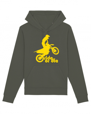 Ride or die - motocross - yellow Khaki