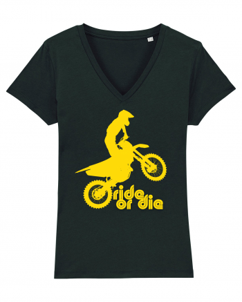 Ride or die - motocross - yellow Black