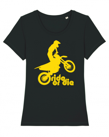 Ride or die - motocross - yellow Black