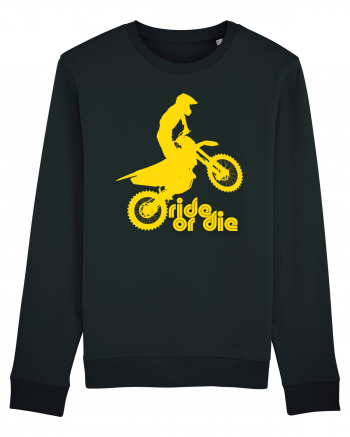 Ride or die - motocross - yellow Black