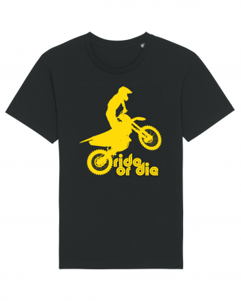 Ride or die - motocross - yellow Black