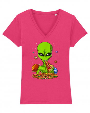 Alien Eating Pizza Raspberry