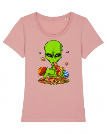 Alien Eating Pizza Canyon Pink