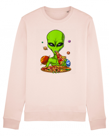 Alien Eating Pizza Candy Pink