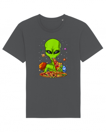 Alien Eating Pizza Anthracite