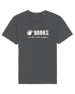 Cărțile sunt gen vorbe pe hârtie Tricou mânecă scurtă Unisex Rocker