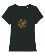Realize the Imaginary Tricou mânecă scurtă guler larg fitted Damă Expresser