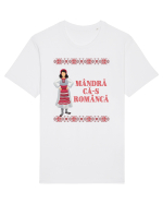 Mândră că-s româncă Tricou mânecă scurtă Unisex Rocker