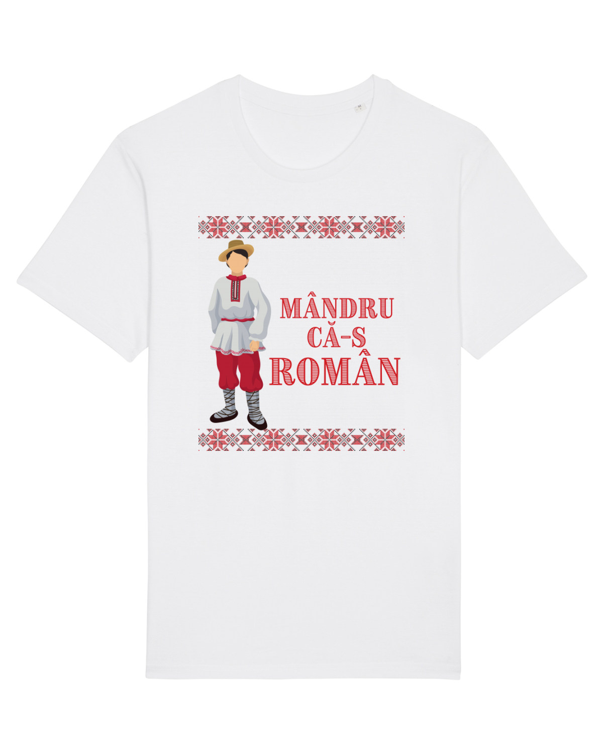 Tricou mânecă scurtă Unisex Rocker White