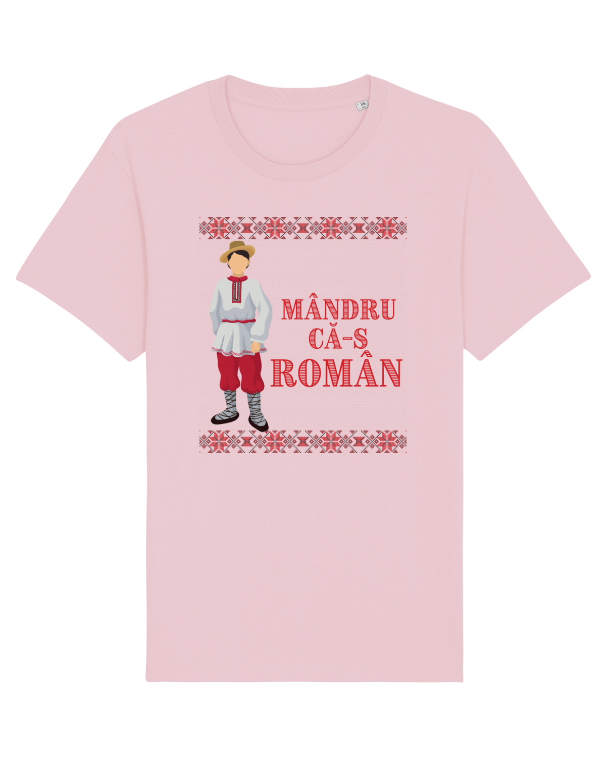 Tricou mânecă scurtă Unisex Rocker Cotton Pink