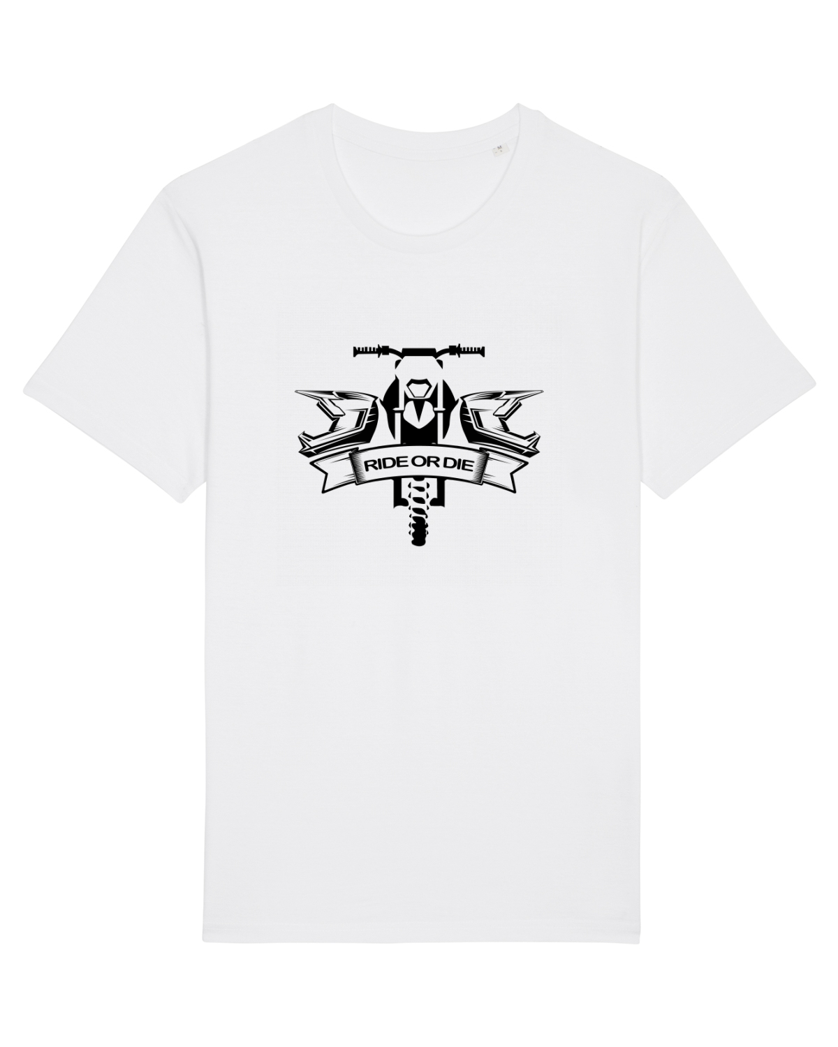 Tricou mânecă scurtă Unisex Rocker White