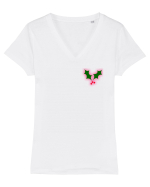 Tricou Mistletoe Tricou mânecă scurtă guler V Damă Evoker