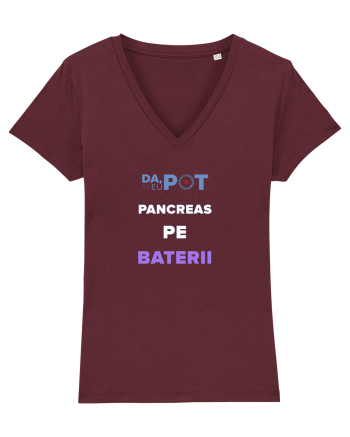 Pancreas pe baterii Burgundy