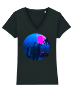 Cyber City Tricou mânecă scurtă guler V Damă Evoker