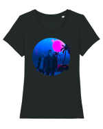 Cyber City Tricou mânecă scurtă guler larg fitted Damă Expresser