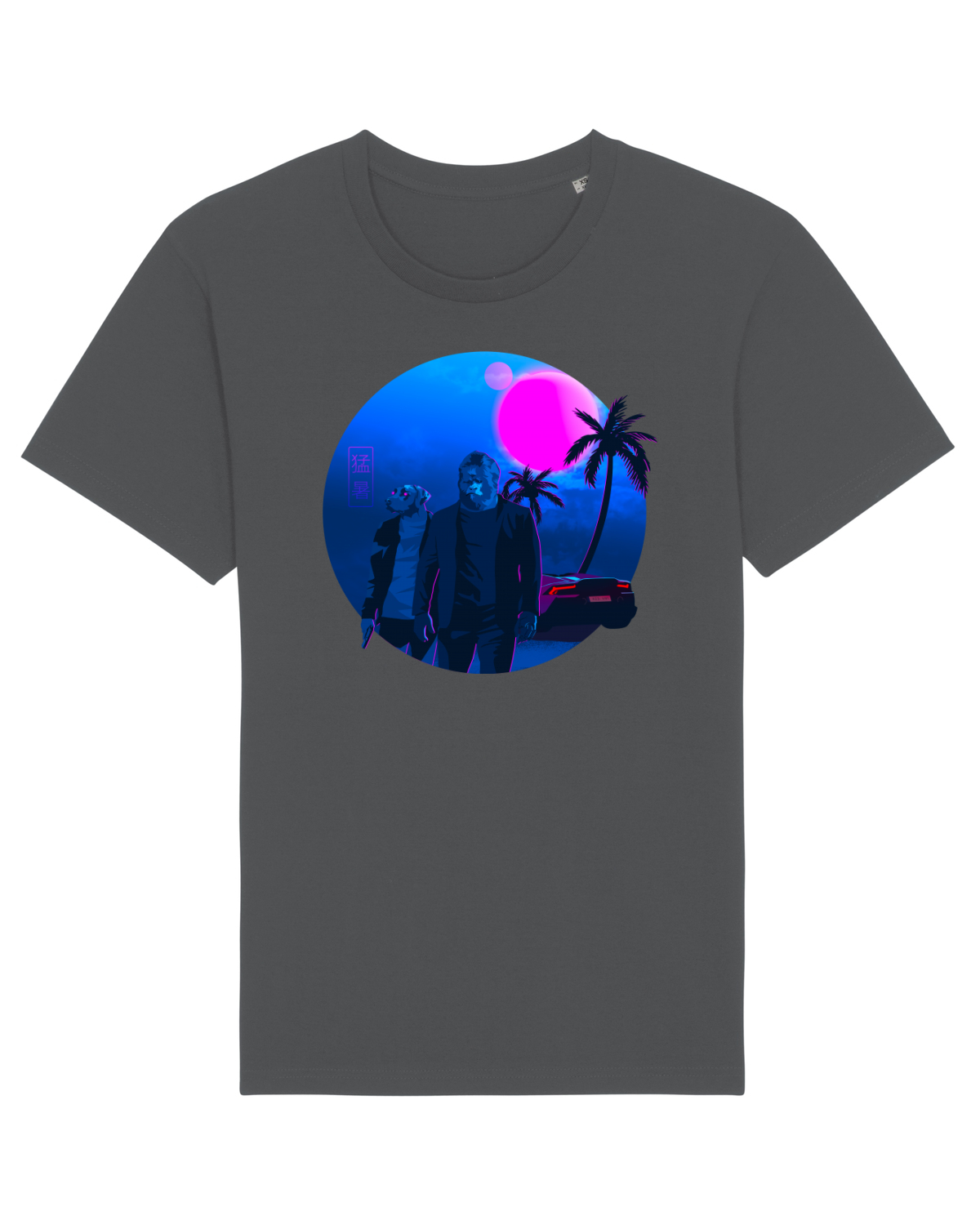 Tricou mânecă scurtă Unisex Rocker Anthracite