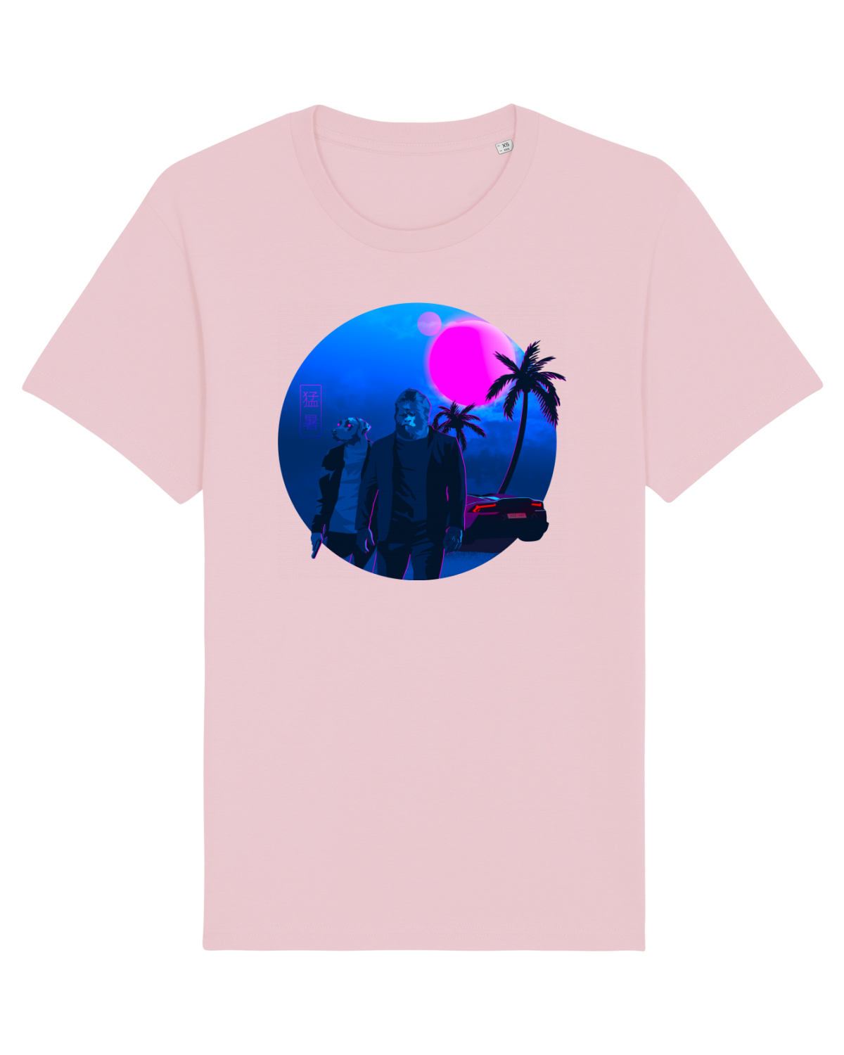 Tricou mânecă scurtă Unisex Rocker Cotton Pink