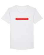 Rup Viata pe genunchi! Tricou mânecă scurtă guler larg Bărbat Skater