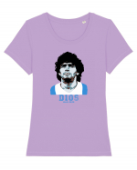 Maradona D10S.  Tricou mânecă scurtă guler larg fitted Damă Expresser