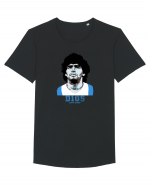 Maradona D10S.  Tricou mânecă scurtă guler larg Bărbat Skater