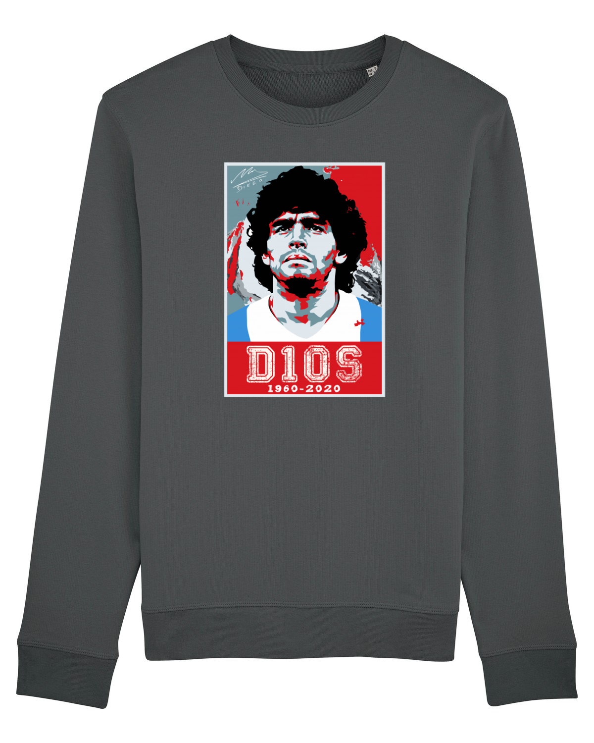 Bluză mânecă lungă Unisex Rise Anthracite