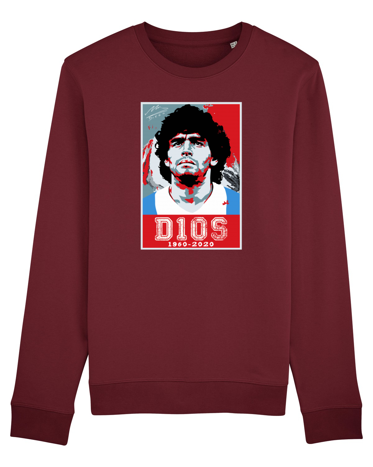Bluză mânecă lungă Unisex Rise Burgundy