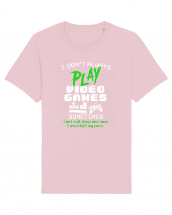 Play Video Games Cotton Pink