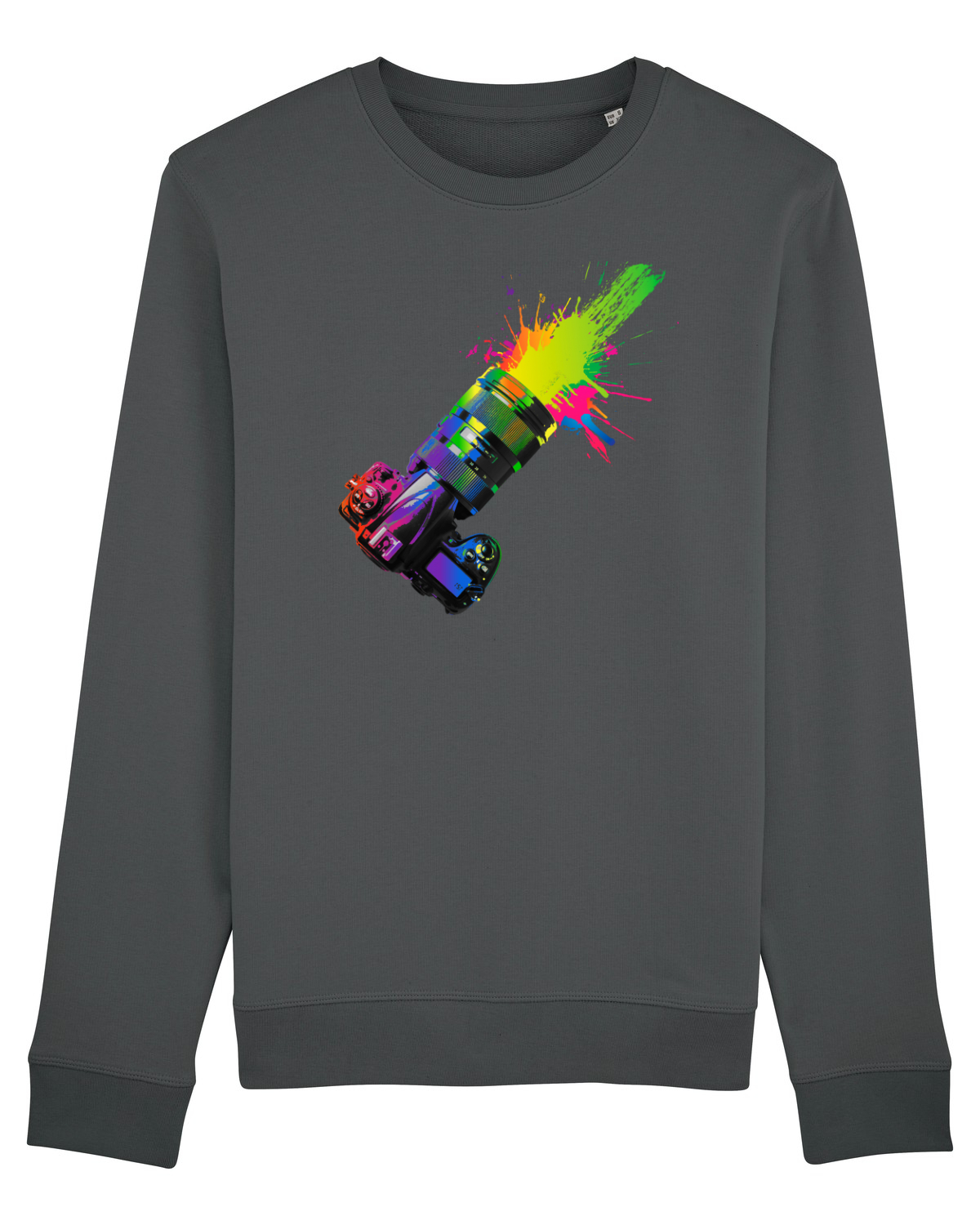 Bluză mânecă lungă Unisex Rise Anthracite
