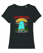 Weed Abduction Tricou mânecă scurtă guler larg fitted Damă Expresser