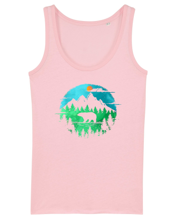 Ursul Brun în Pădure Cotton Pink