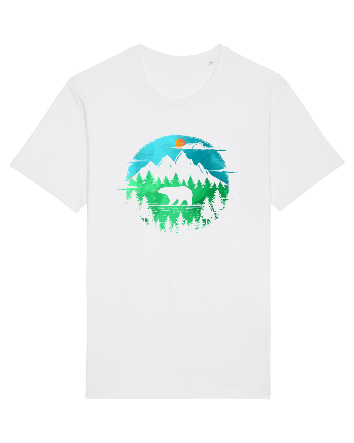 Tricou mânecă scurtă Unisex Rocker White