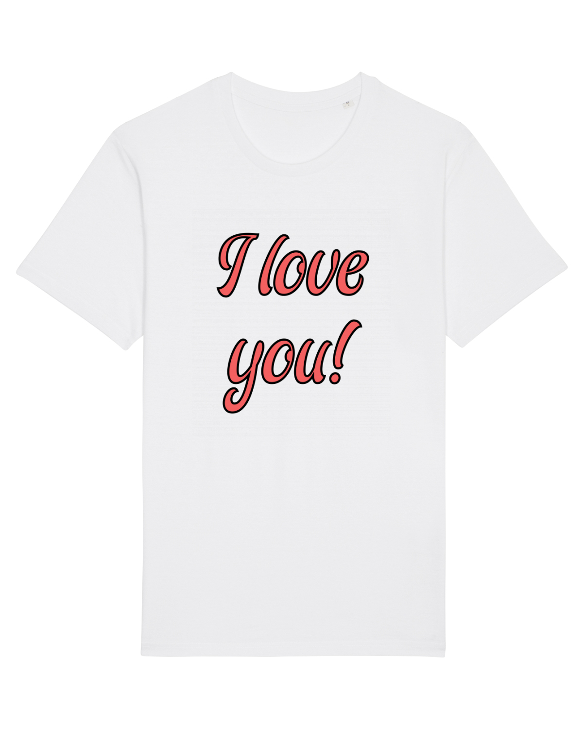 Tricou mânecă scurtă Unisex Rocker White