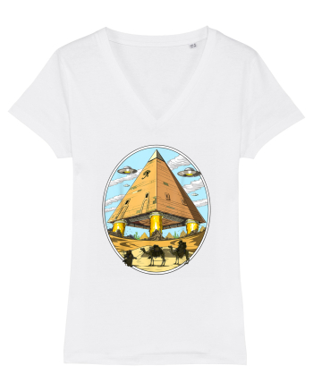 Alien Egyptian Pyramids White