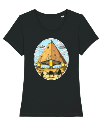 Alien Egyptian Pyramids Black