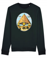 Alien Egyptian Pyramids Bluză mânecă lungă Unisex Rise