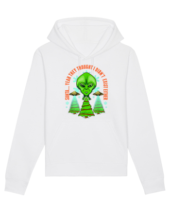 Alien Funny Christmas Tree  White