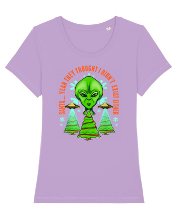 Alien Funny Christmas Tree  Lavender Dawn
