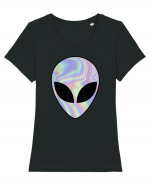 Alien Head Tricou mânecă scurtă guler larg fitted Damă Expresser