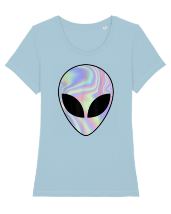 Alien Head Sky Blue