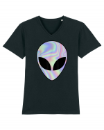 Alien Head Tricou mânecă scurtă guler V Bărbat Presenter