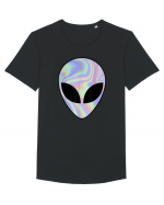 Alien Head Tricou mânecă scurtă guler larg Bărbat Skater