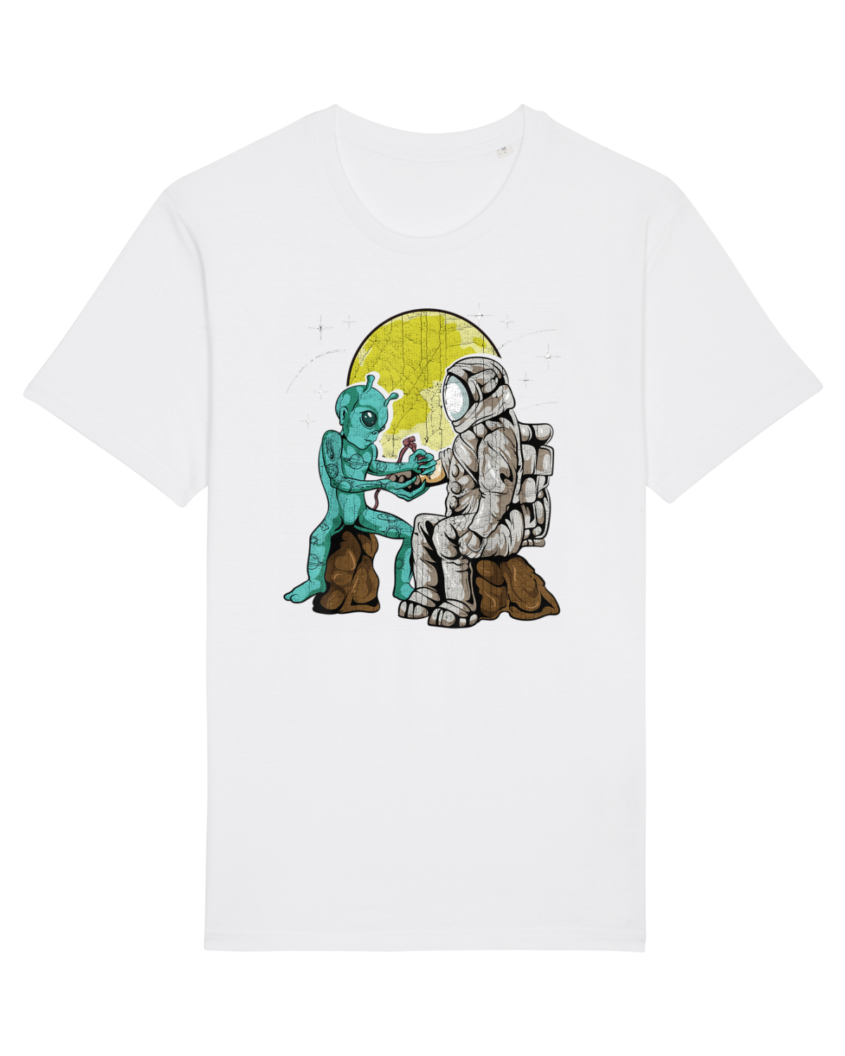 Tricou mânecă scurtă Unisex Rocker White