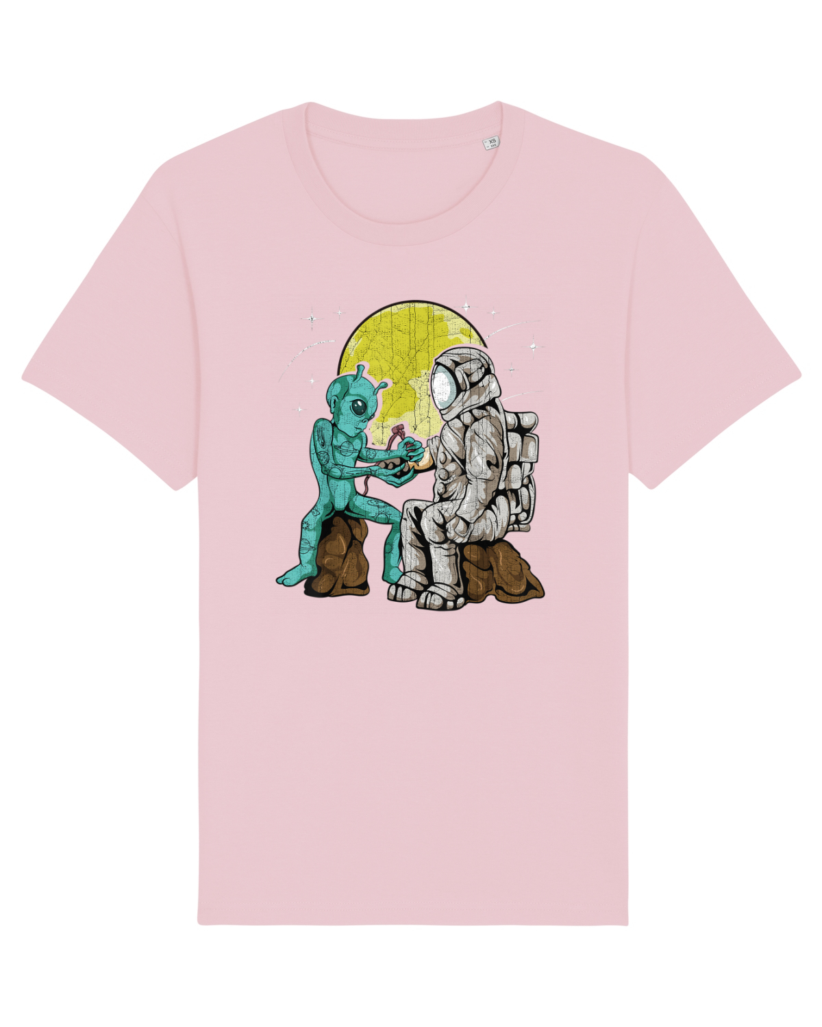 Tricou mânecă scurtă Unisex Rocker Cotton Pink