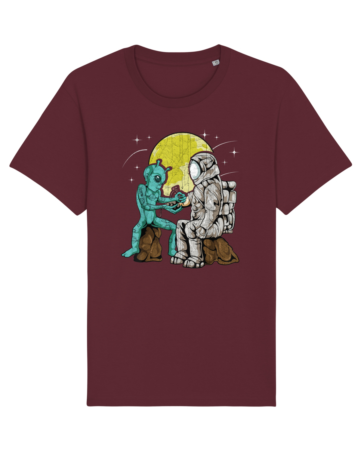 Tricou mânecă scurtă Unisex Rocker Burgundy
