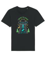 Alien UFO I Want To Leave Tricou mânecă scurtă Unisex Rocker