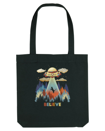 Autumn Cat Alien Abduction Black