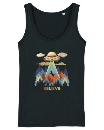 Autumn Cat Alien Abduction Black