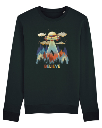 Autumn Cat Alien Abduction Black