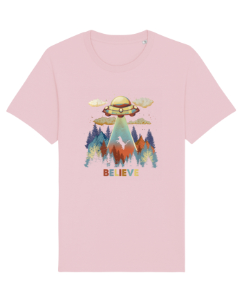Autumn Cat Alien Abduction Cotton Pink